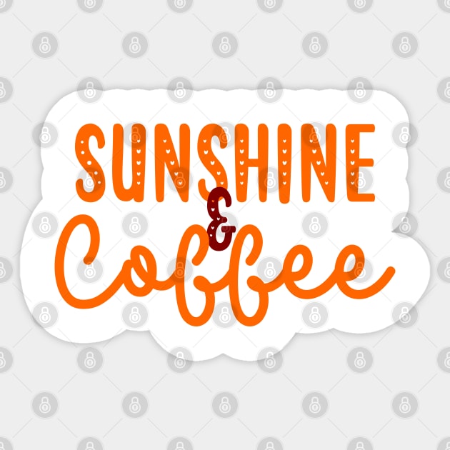 Sunshine and Coffee Sticker by ALLAMDZ